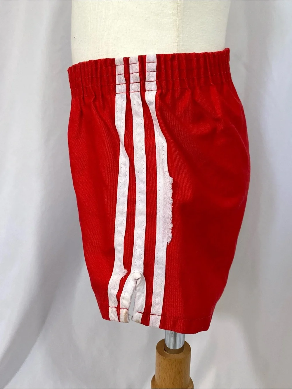 Kids Play Condition 80’s Striped Polo Shirt and Red Running Shorts Outfit 7 8